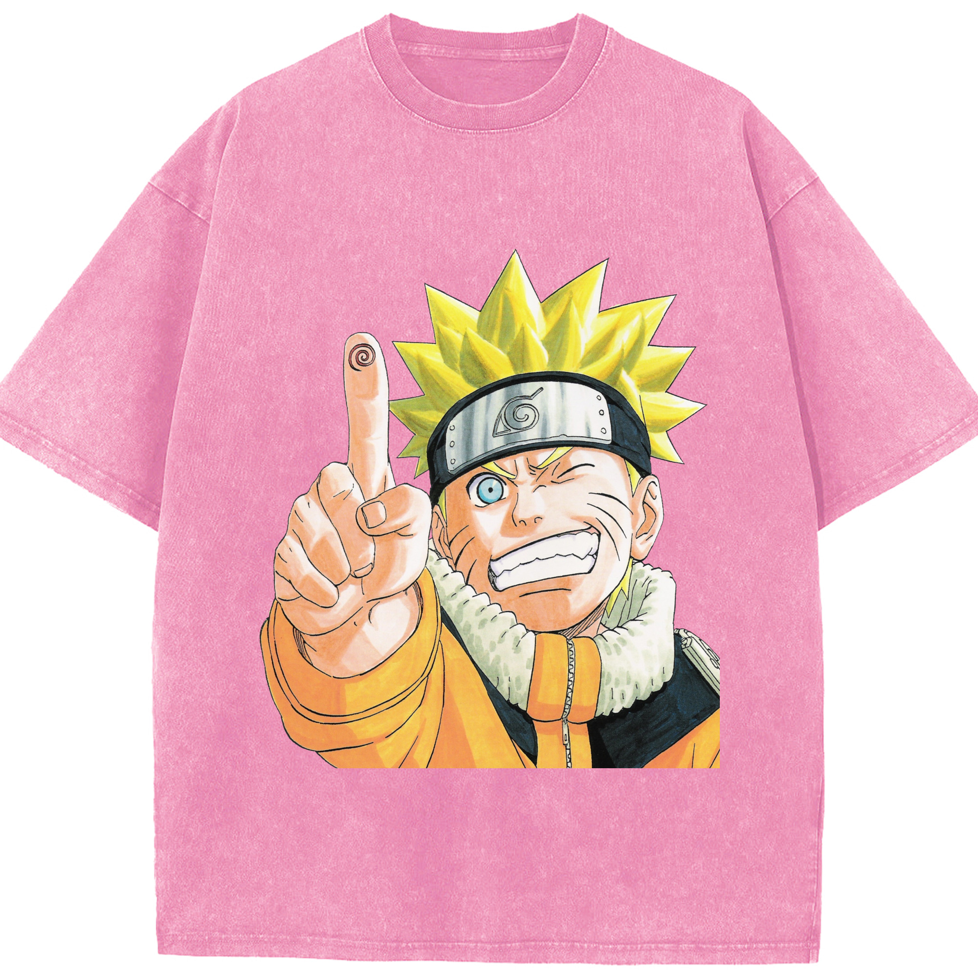 （画像用） NARUTO -ナルト- うずまき ナルト Uzumaki Naruto 綿100% ヴィンテージ風 半袖Tシャツ（フロントプリント）